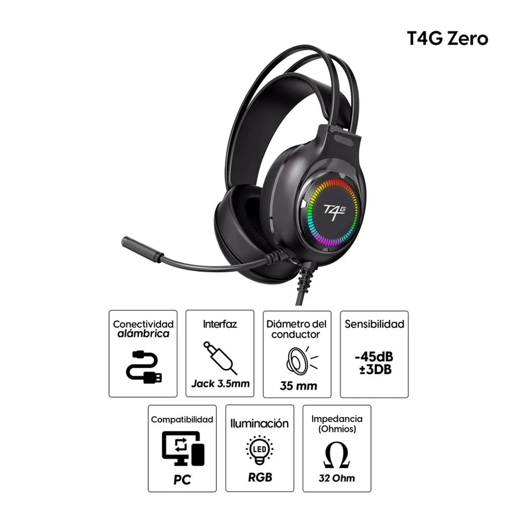 Headset Gamer RGB Pro con microfono