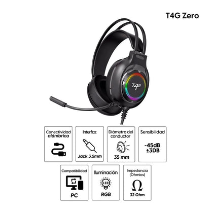 RGB Pro Gaming Headset with microphone