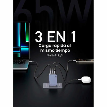 65W GaN Dual-Port Charger